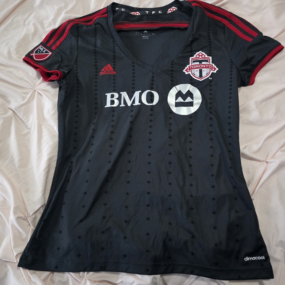 Adidas Toronto FC Black and Red Soccer Jersey